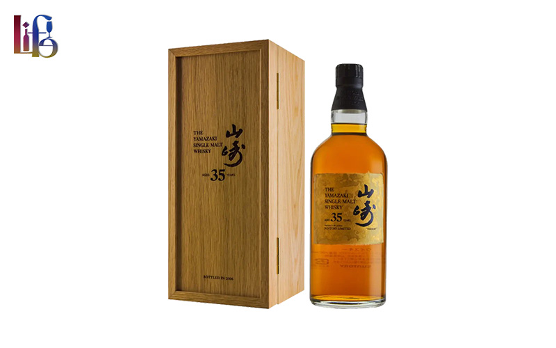 Yamazaki 35-year-old rare single malt whisky.